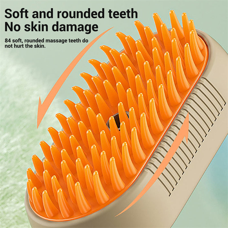 Pawvlog Steam Grooming Brush - cat grooming