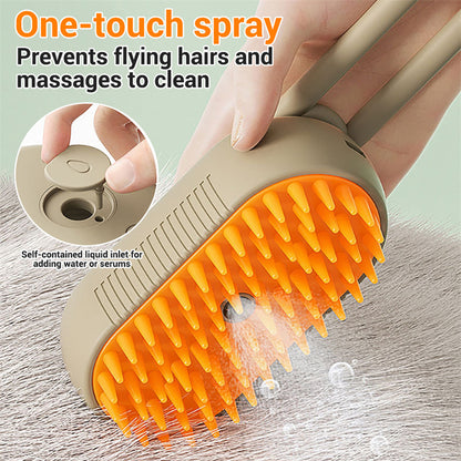 Pawvlog Steam Grooming Brush - USB rechargeable