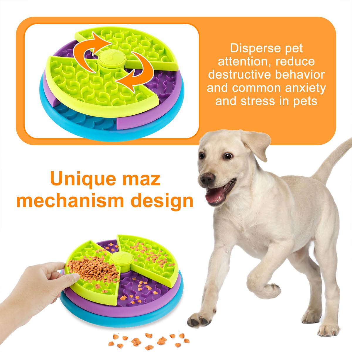 Pawvlog Puzzle Feeder - works for cats and dogs